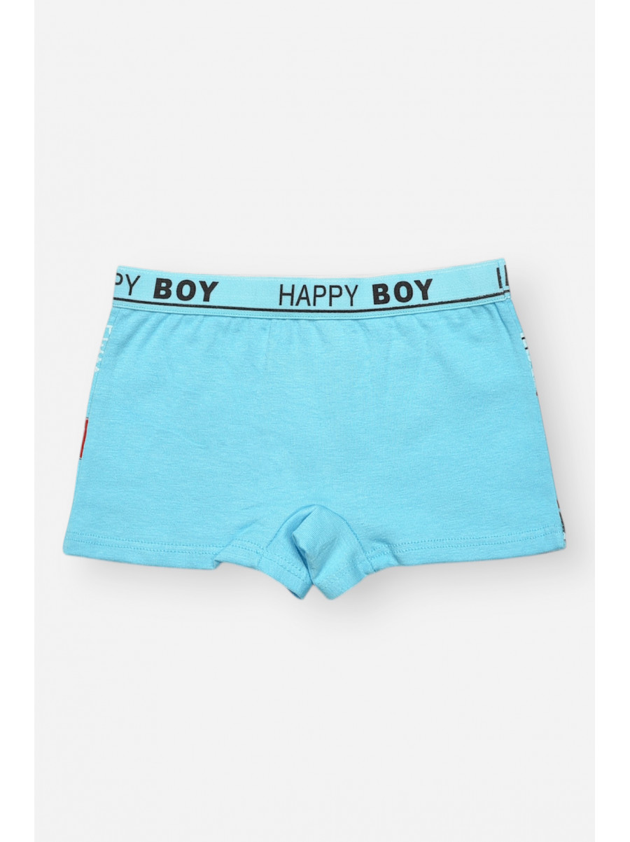 Боксери дитячі для хлопчика блакитного кольору з принтом Z02109 209264C