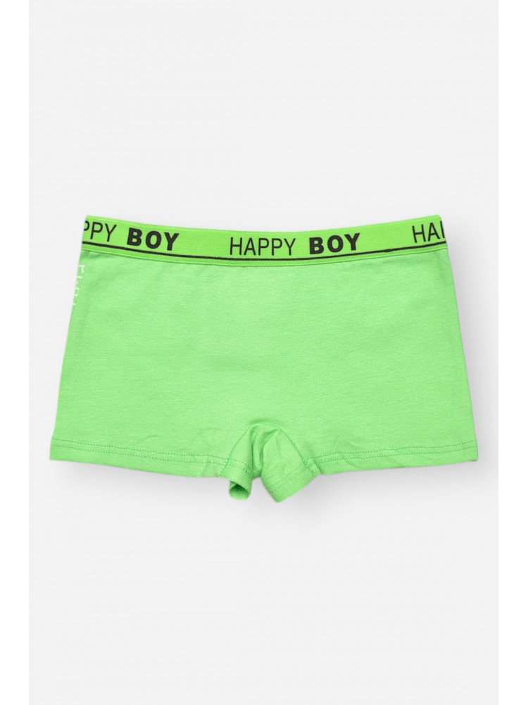 Боксери дитячі для хлопчика зеленого кольору з принтом Z02109 209266C