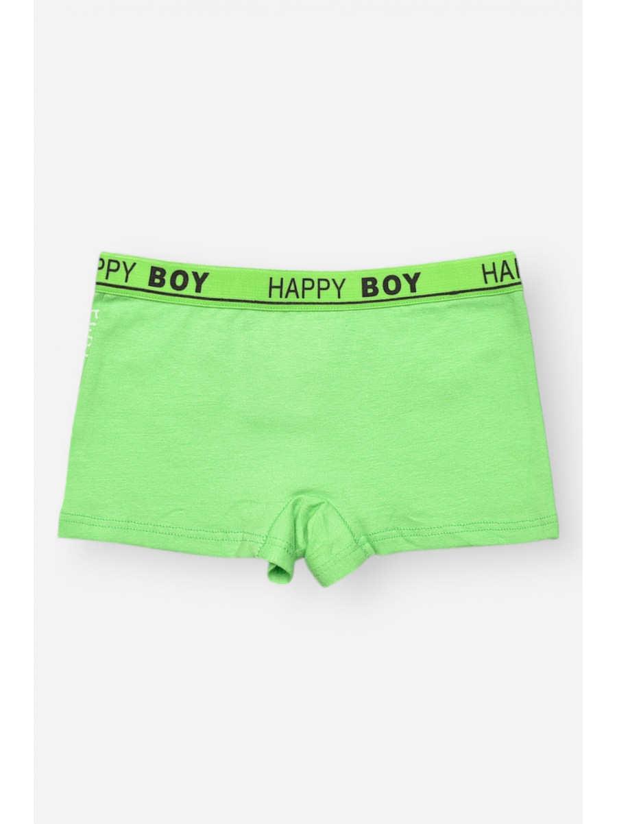 Боксери дитячі для хлопчика зеленого кольору з принтом Z02109 209266C