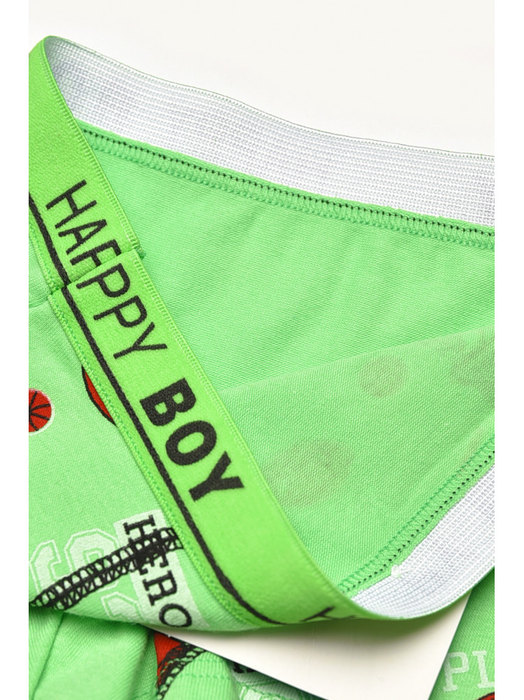 Боксери дитячі для хлопчика зеленого кольору з принтом Z02109 209266C