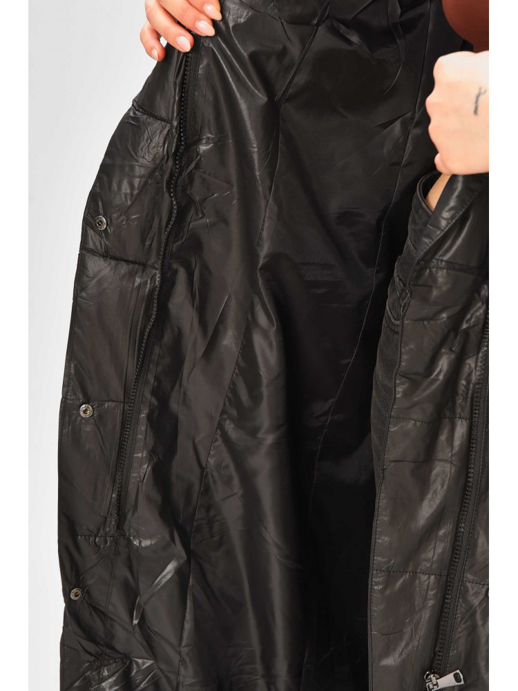 Куртка жіноча подовжена зима  чорного кольору 6871 209268C