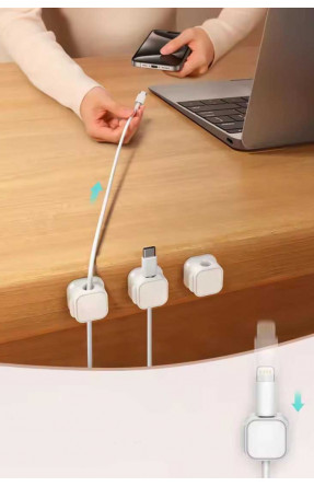 Набор магнитных органайзеров-фиксаторов для кабелей 6 шт. 209280C Набор магнитных органайзеров-фиксаторов для кабелей 6 шт. 209280C