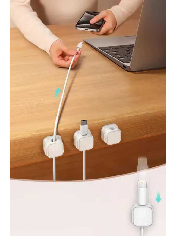 Набор магнитных органайзеров-фиксаторов для кабелей 6 шт. 209280C