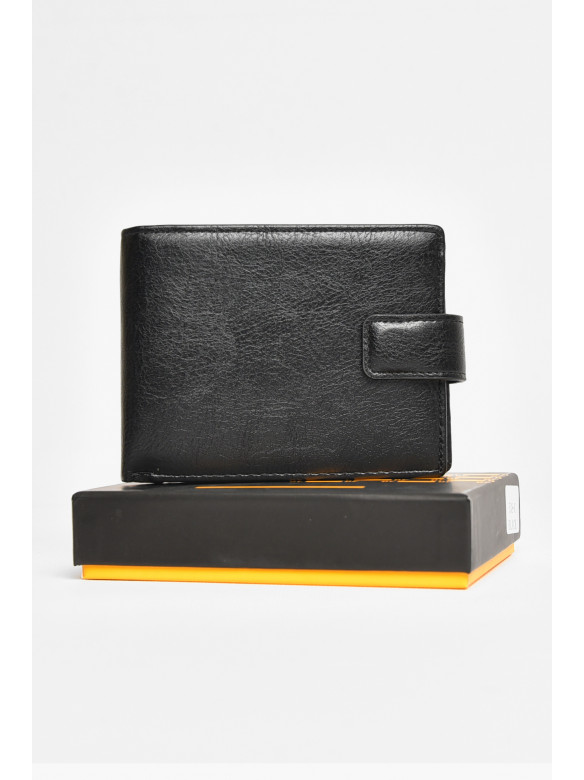 Гаманець чоловічий з екошкіри чорного кольору 538-а 209287C