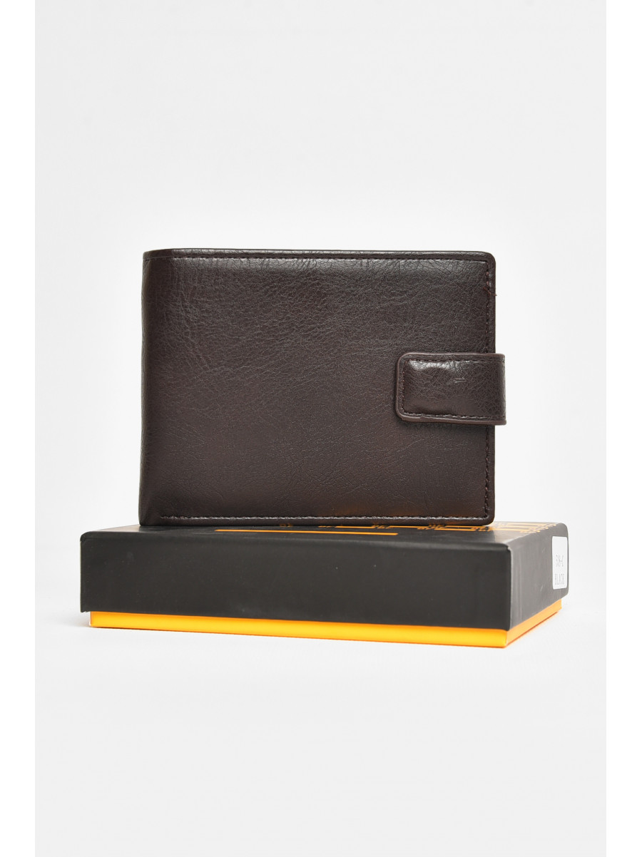 Гаманець чоловічий з екошкіри коричневого кольору 538-а 209288C
