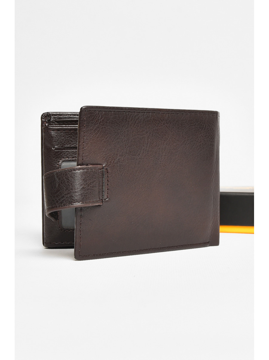 Гаманець чоловічий з екошкіри коричневого кольору 538-а 209288C