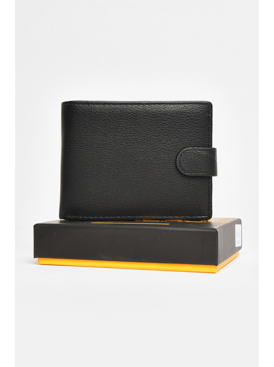 Гаманець чоловічий з екошкіри чорного кольору 538-с 209289C
