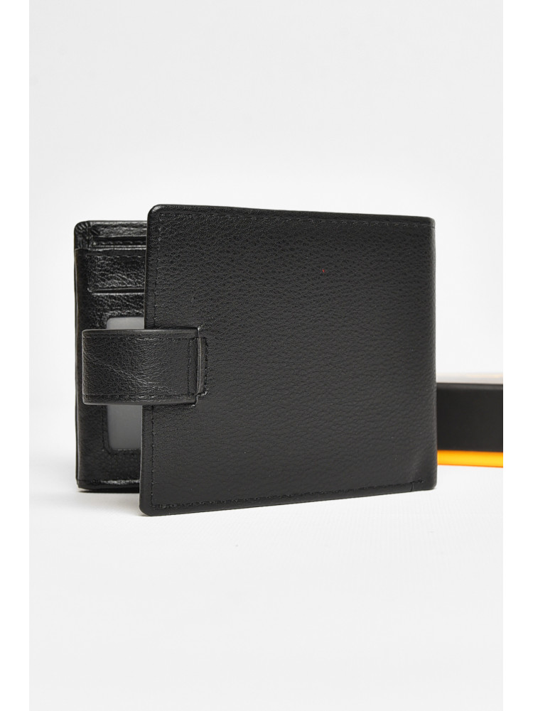 Гаманець чоловічий з екошкіри чорного кольору 538-с 209289C