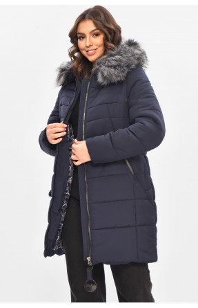 Куртка жіноча єврозима темно-синього кольору 209307C Куртка жіноча єврозима темно-синього кольору 209307C