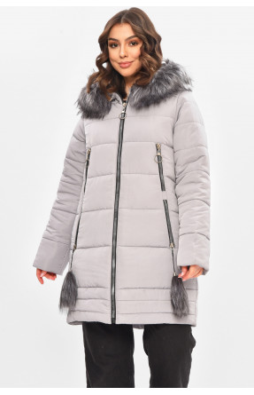 Куртка жіноча єврозима темно-сірого кольору 209308C Куртка жіноча єврозима темно-сірого кольору 209308C