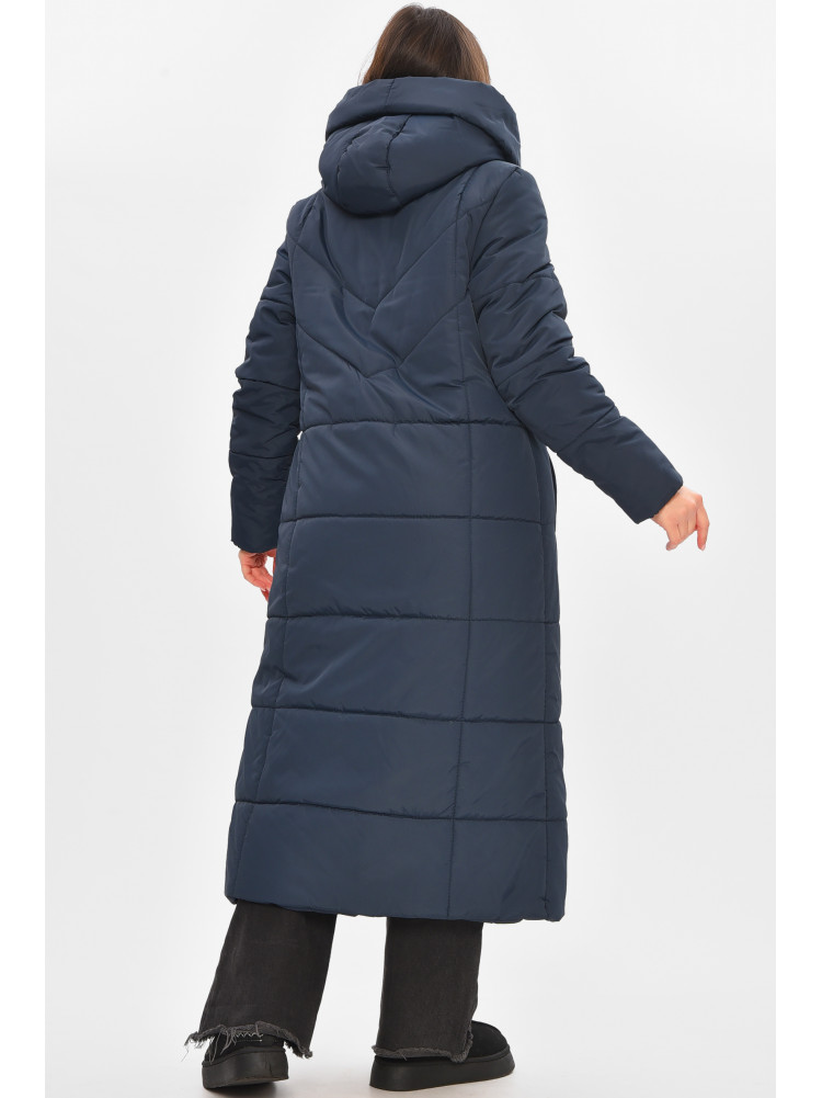 Куртка женская еврозима тёмно-синего цвета 209309C