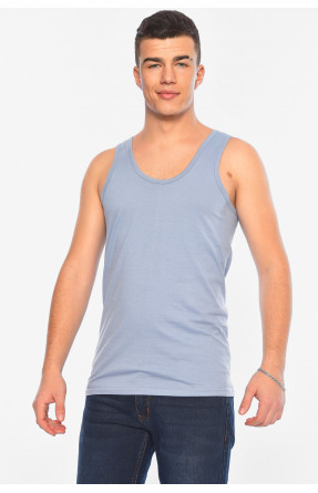 Майка чоловіча однотонна світло-сірого кольору Уцінка 1111 209311C