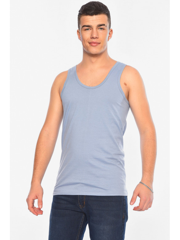 Майка чоловіча однотонна світло-сірого кольору Уцінка 1111 209311C