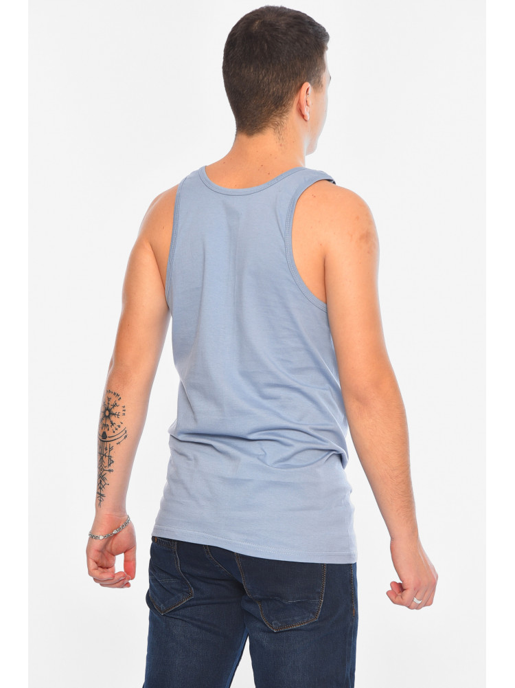 Майка чоловіча однотонна світло-сірого кольору Уцінка 1111 209311C