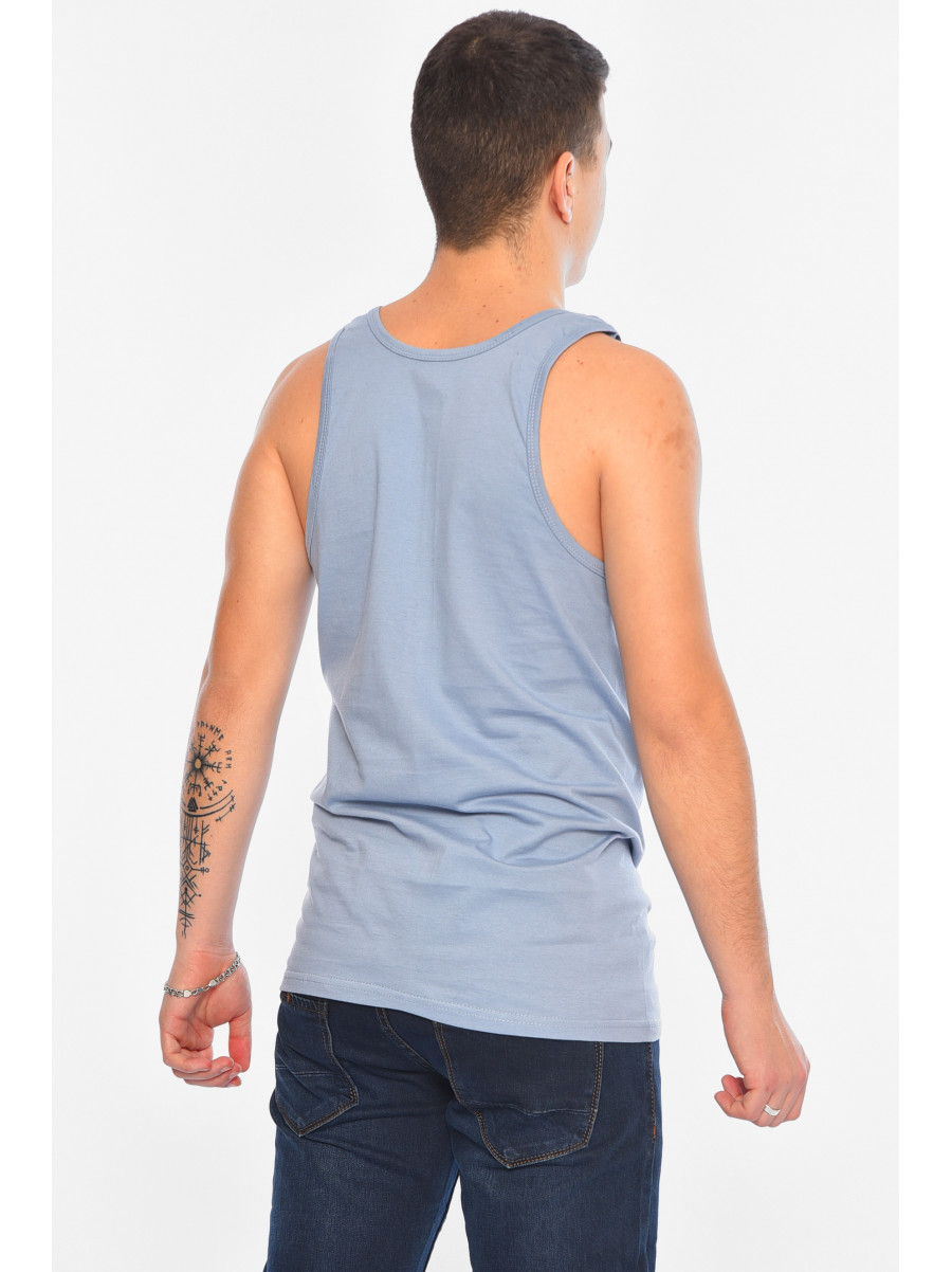 Майка чоловіча однотонна світло-сірого кольору Уцінка 1111 209311C