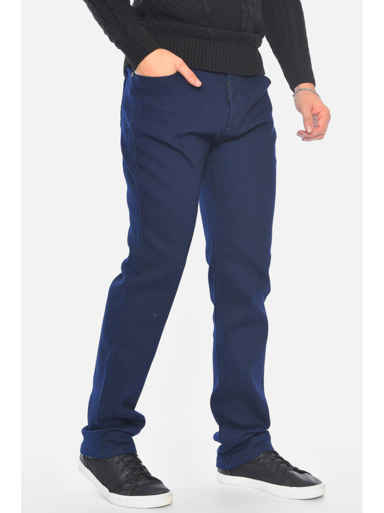 Джинси чоловічі однотонні синього кольору Уцінка 1042 209312C