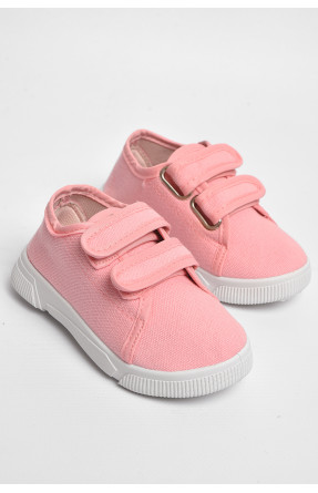 Мокасини дитячі світло-рожевого кольору на липучці Уцінка ХНВ-5 209313C