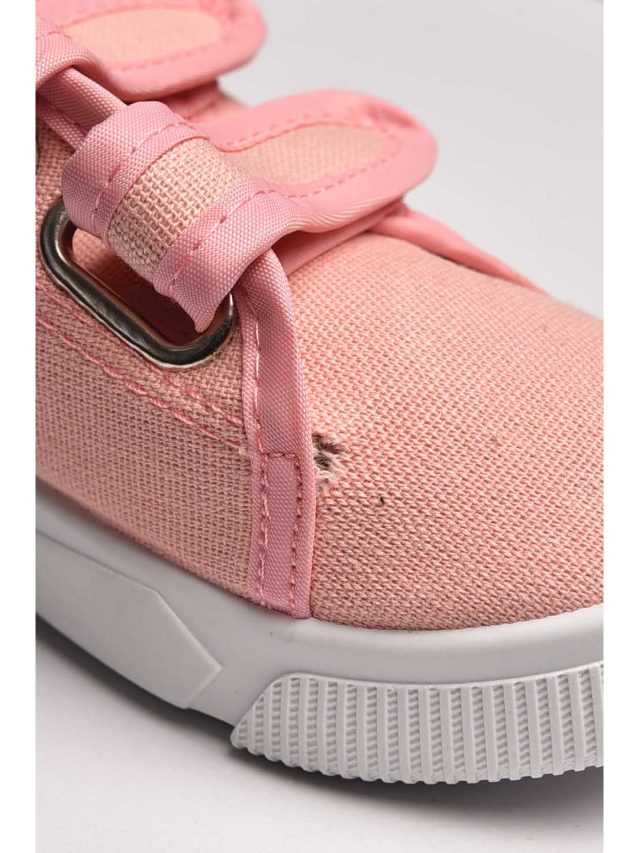 Мокасини дитячі світло-рожевого кольору на липучці Уцінка ХНВ-5 209313C
