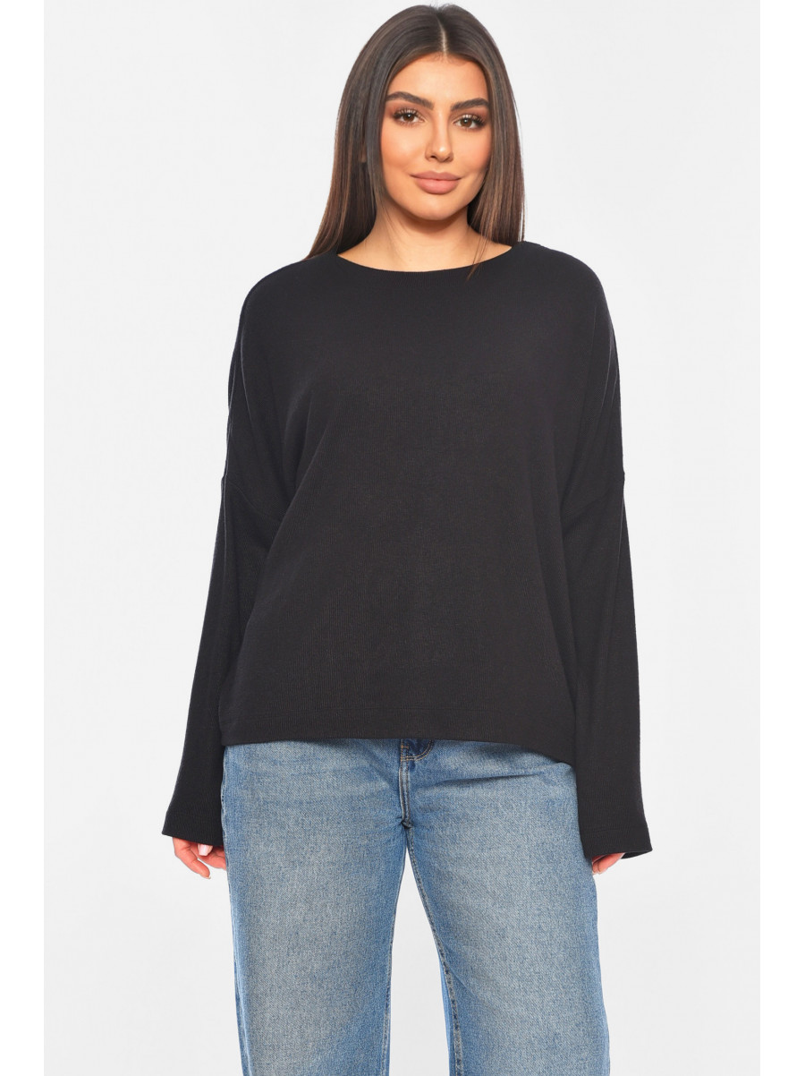 Кофта жіноча напівбатальна чорного кольору Уцінка 0898 209316C