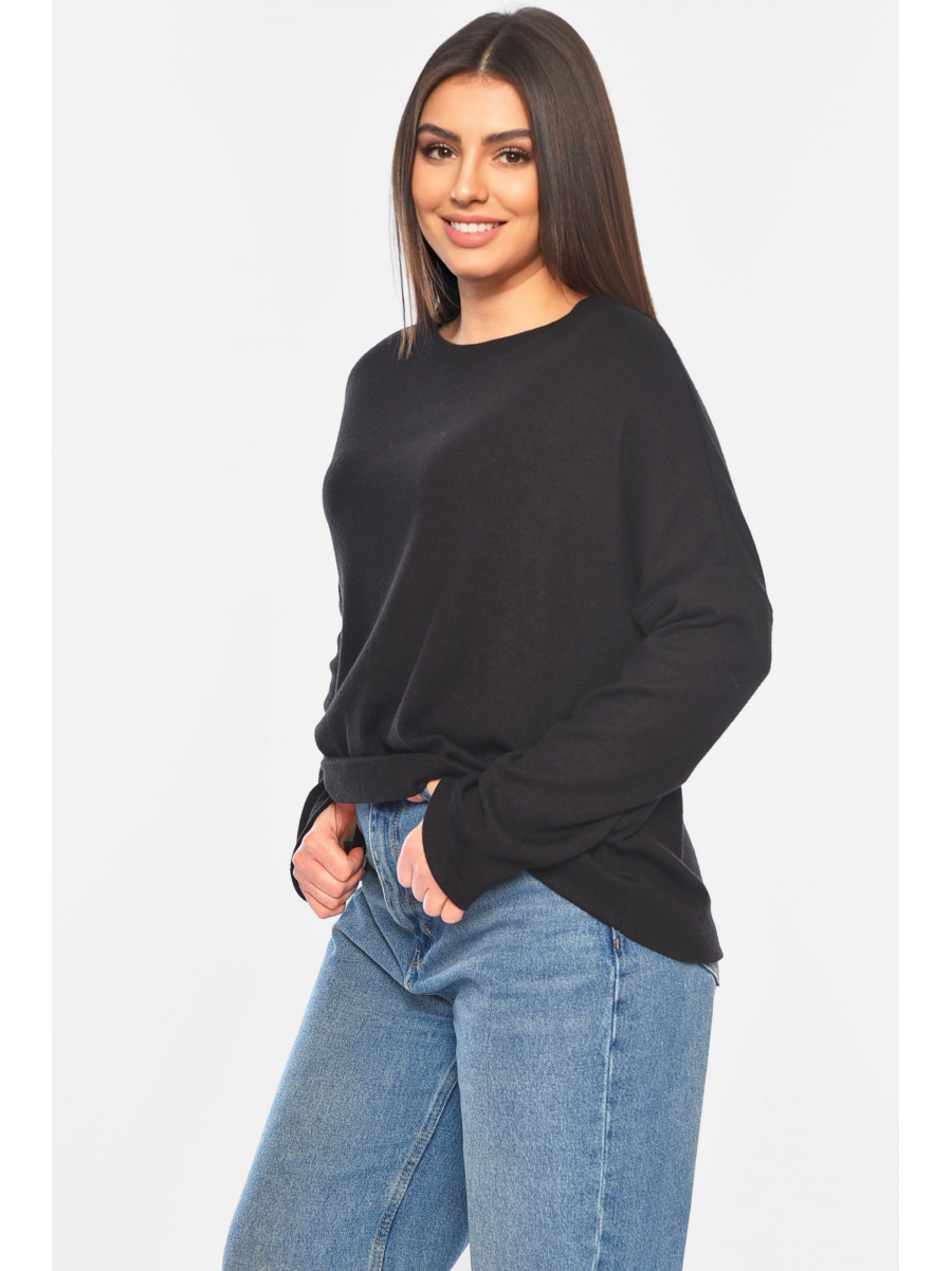 Кофта жіноча напівбатальна чорного кольору Уцінка 0898 209316C