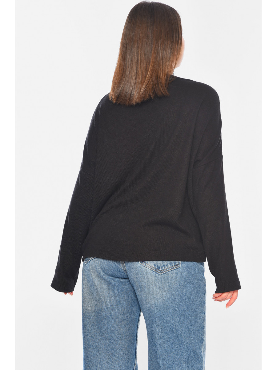 Кофта жіноча напівбатальна чорного кольору Уцінка 0898 209316C