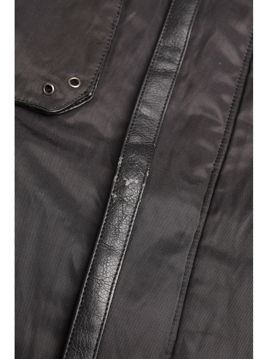 Куртка чоловіча напівбатальна єврозима чорного кольору Уцінка 28726 209317C