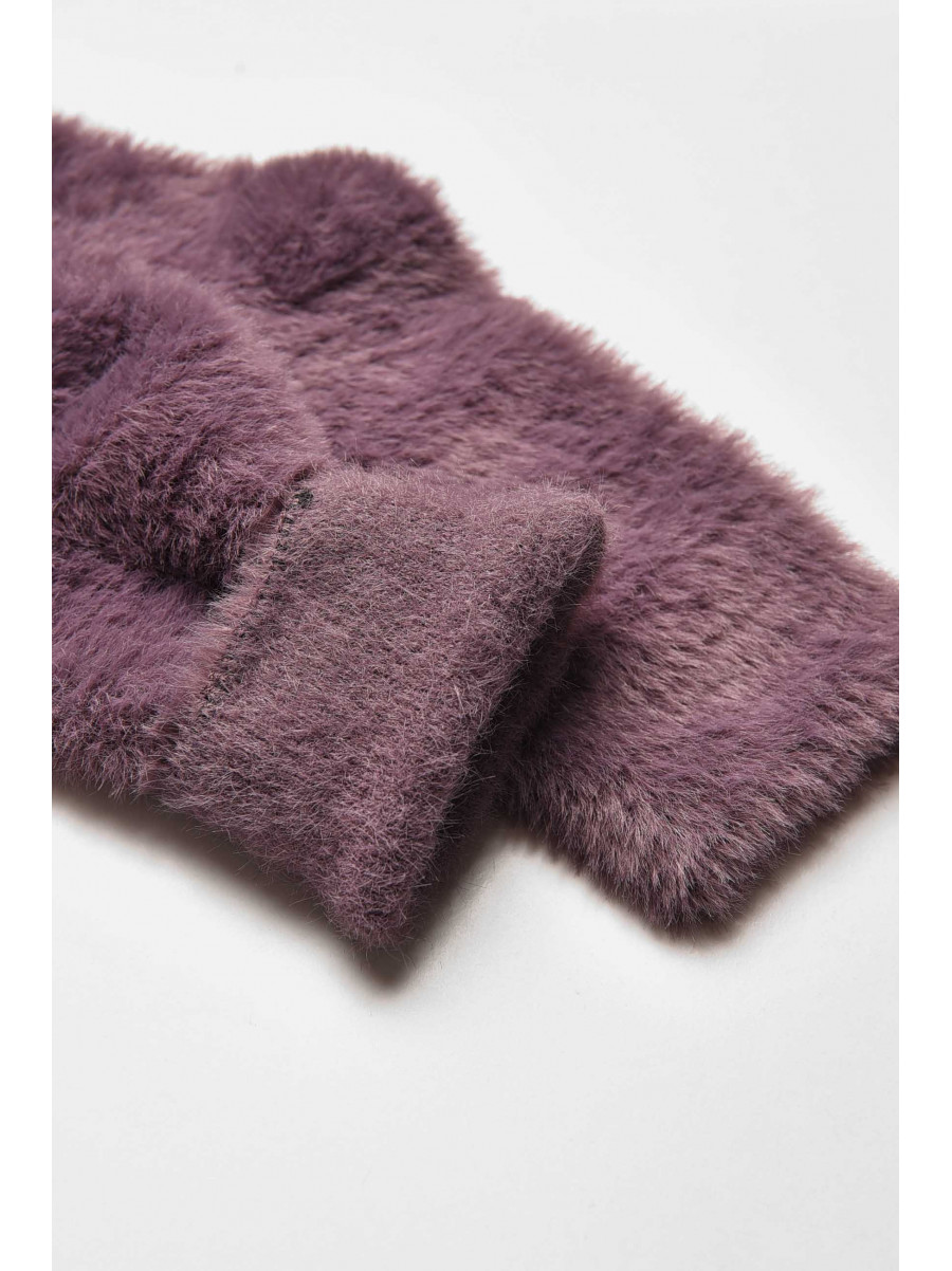 Носки женские норка тёмно-сиреневого цвета с553 209321C