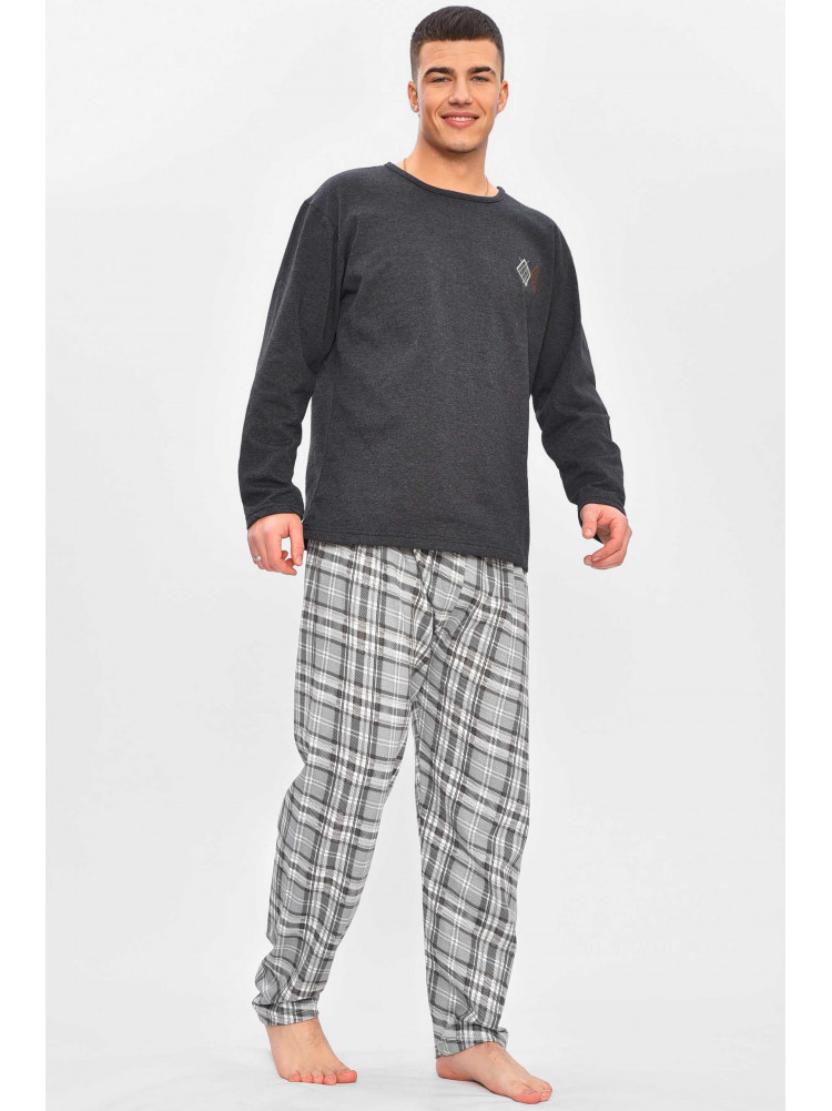 Піжама чоловіча синього кольору з принтом 16385 209324C