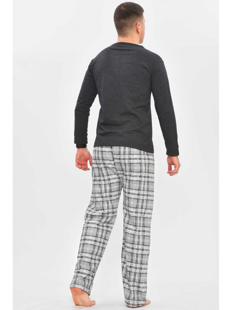 Піжама чоловіча темно-синього кольору з принтом 16385 209325C