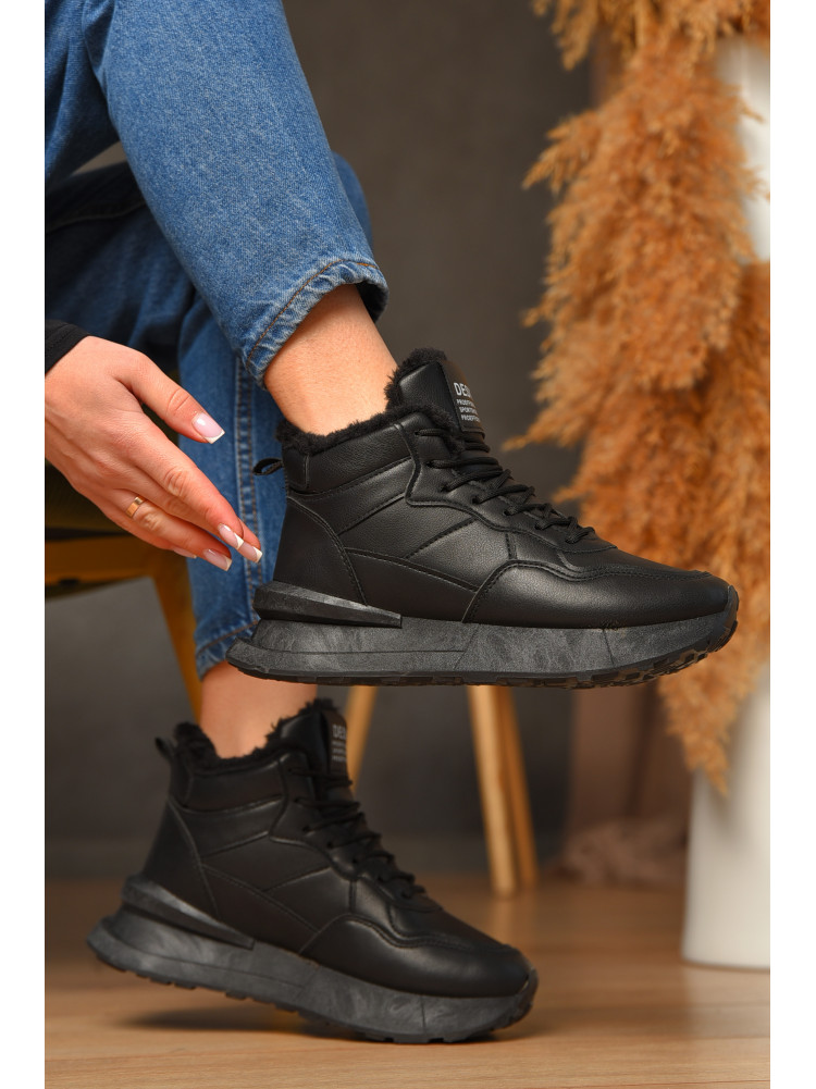 Кросівки зимові жіночі чорного кольору 635-4 209331C