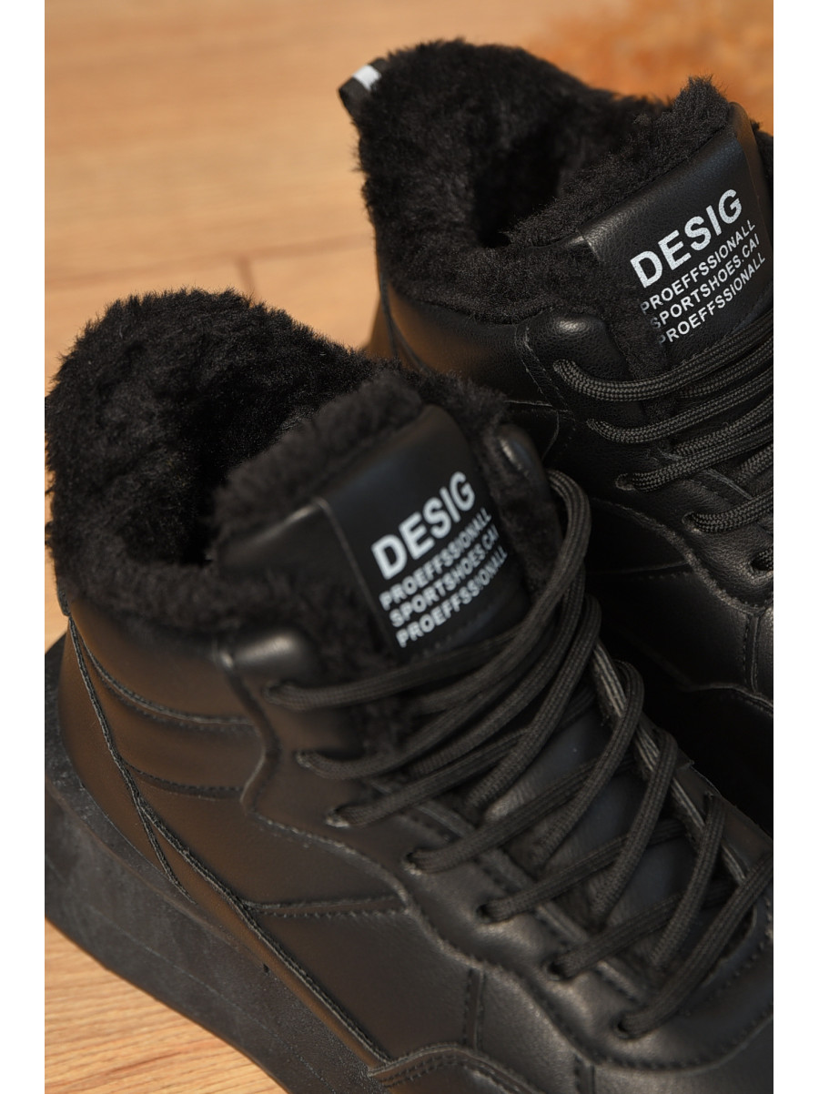 Кросівки зимові жіночі чорного кольору 635-4 209331C