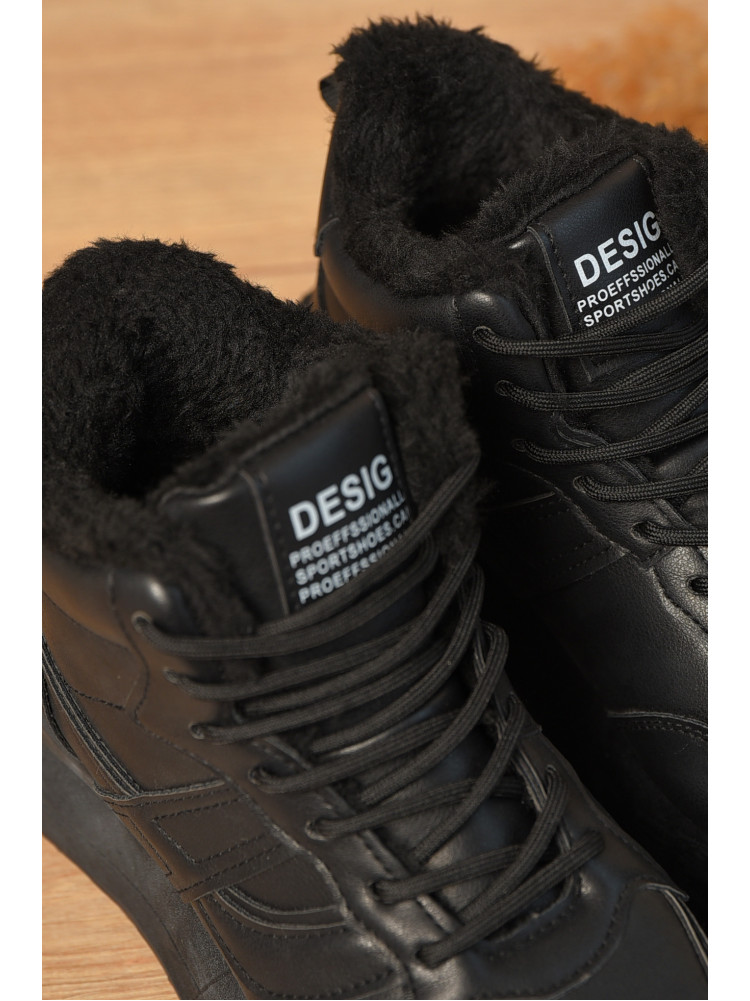 Кросівки зимові жіночі чорного кольору 635-14 209332C