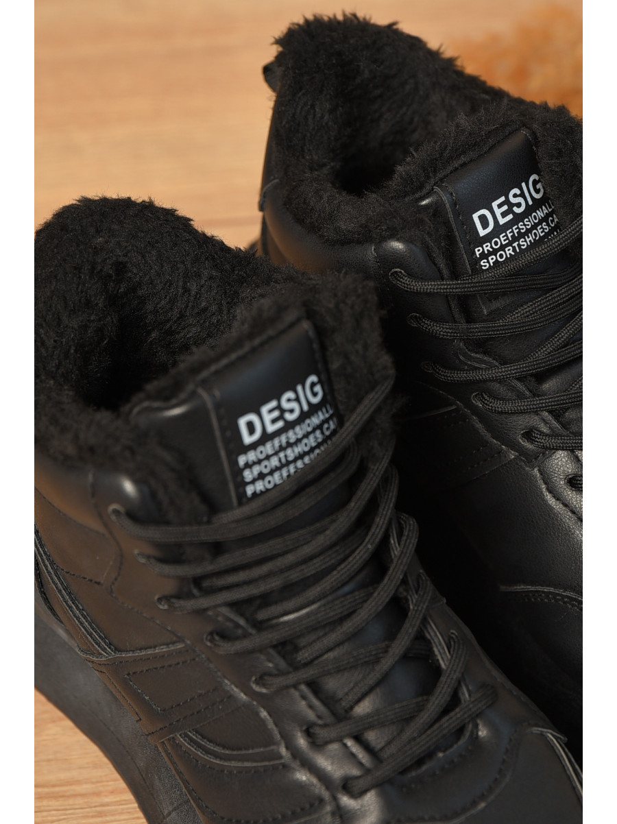 Кросівки зимові жіночі чорного кольору 635-14 209332C