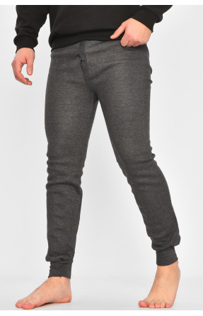 Подштанники мужские на флисе тёмно-серого цвета А8021 209343C