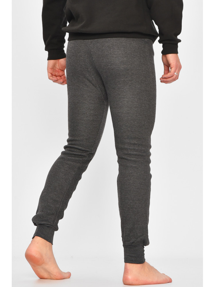Подштанники мужские на флисе тёмно-серого цвета А8021 209343C