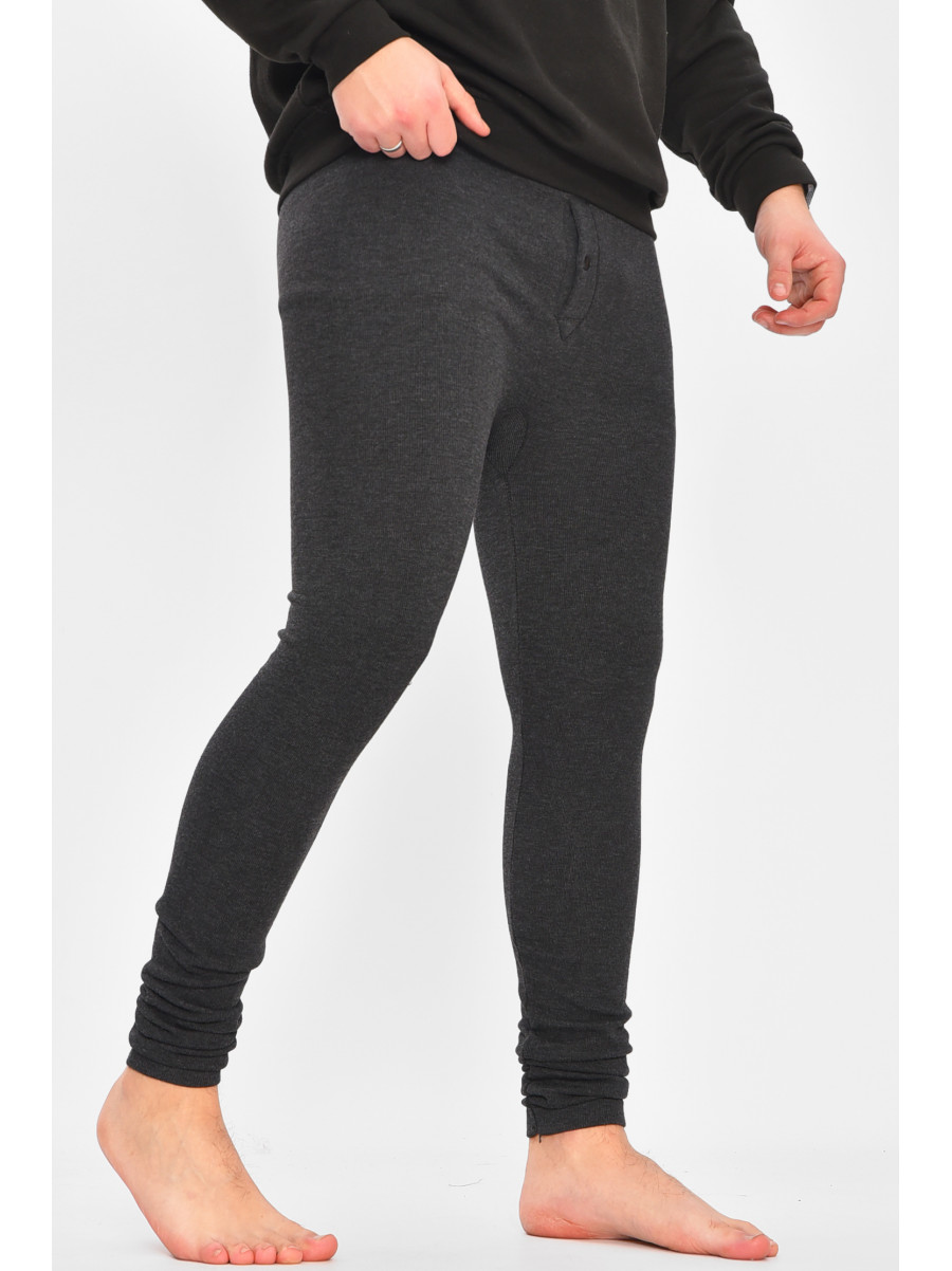 Подштанники мужские утепленные тёмно-серого цвета А905 209350C