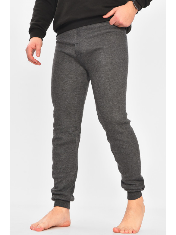 Подштанники мужские на флисе тёмно-серого цвета А816 209355C