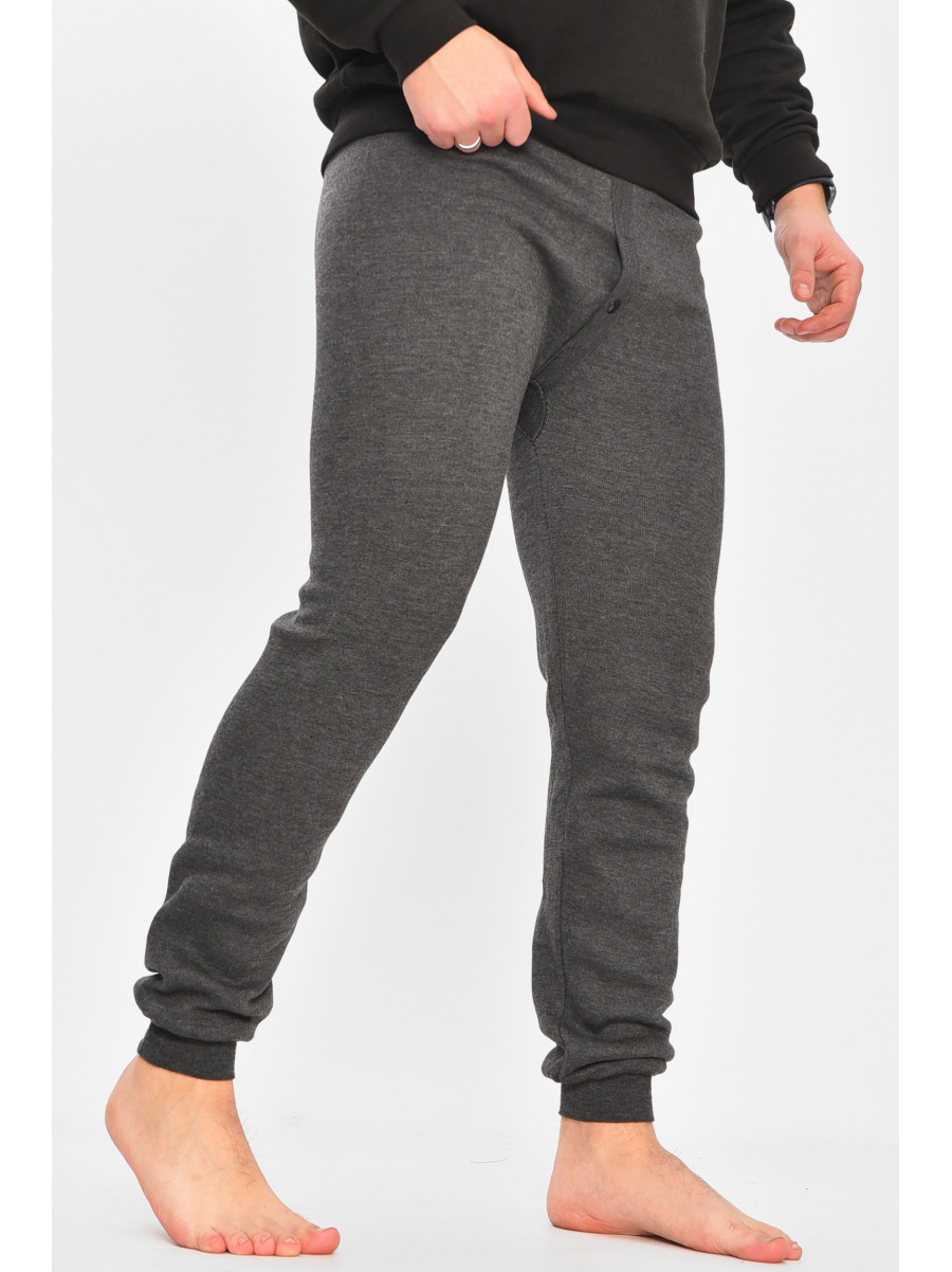 Подштанники мужские на флисе тёмно-серого цвета А816 209355C