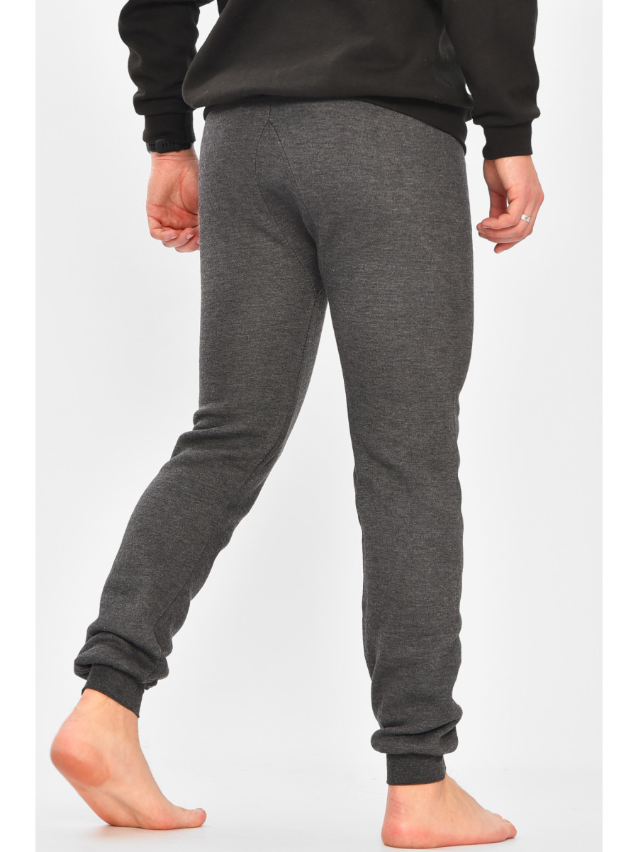 Подштанники мужские на флисе тёмно-серого цвета А816 209355C