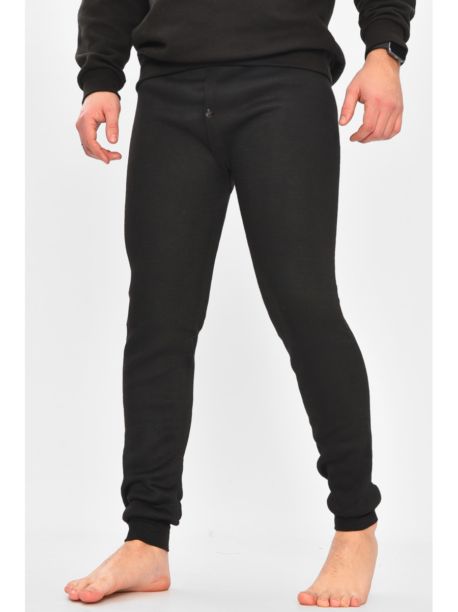 Подштанники мужские на флисе черного цвета А816 209356C