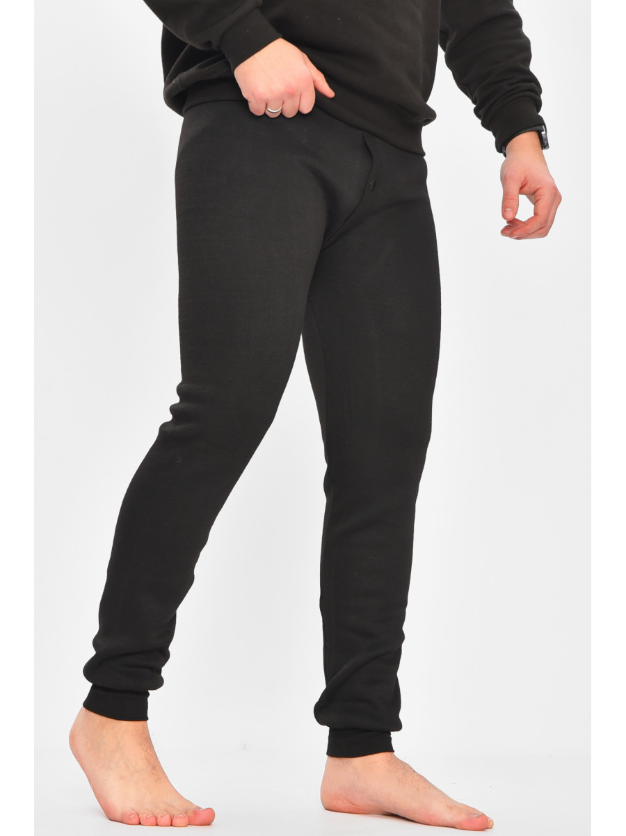 Подштанники мужские на флисе черного цвета А816 209356C