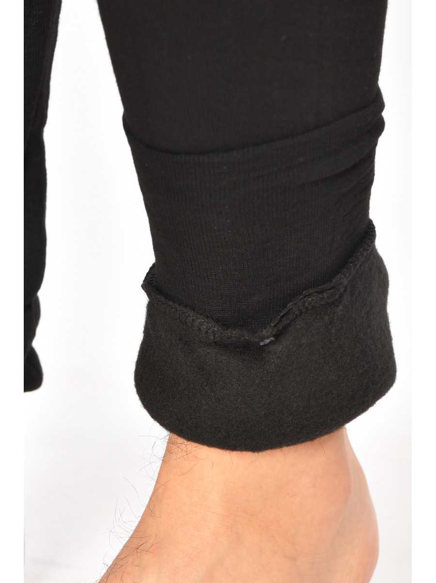 Подштанники мужские на флисе черного цвета А816 209356C