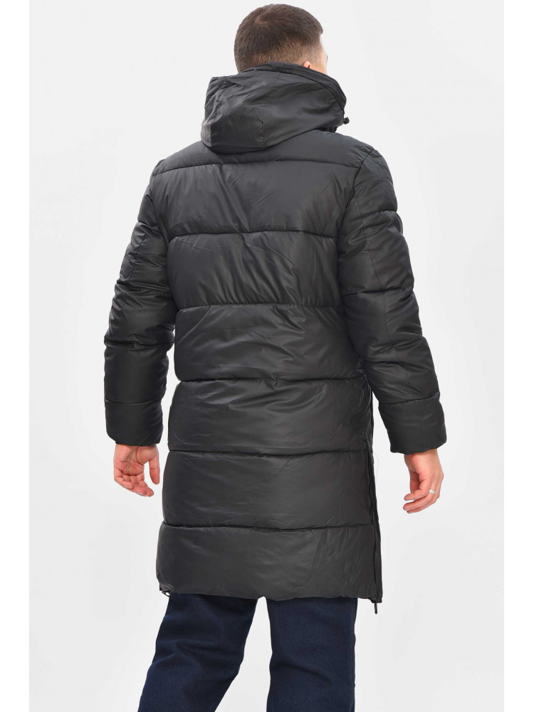Куртка мужская еврозима полубатальная черного цвета H76-30 209361C