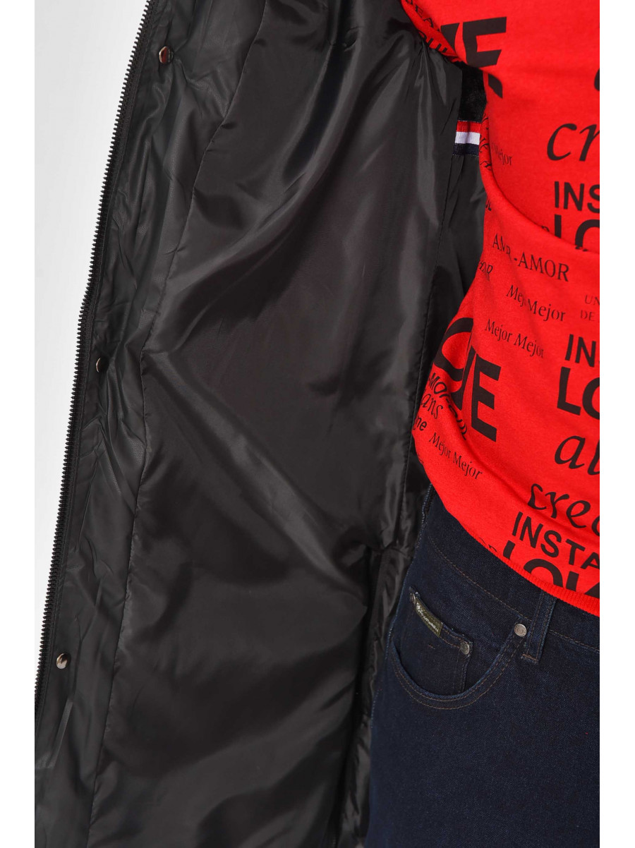 Куртка мужская еврозима полубатальная черного цвета H76-30 209361C