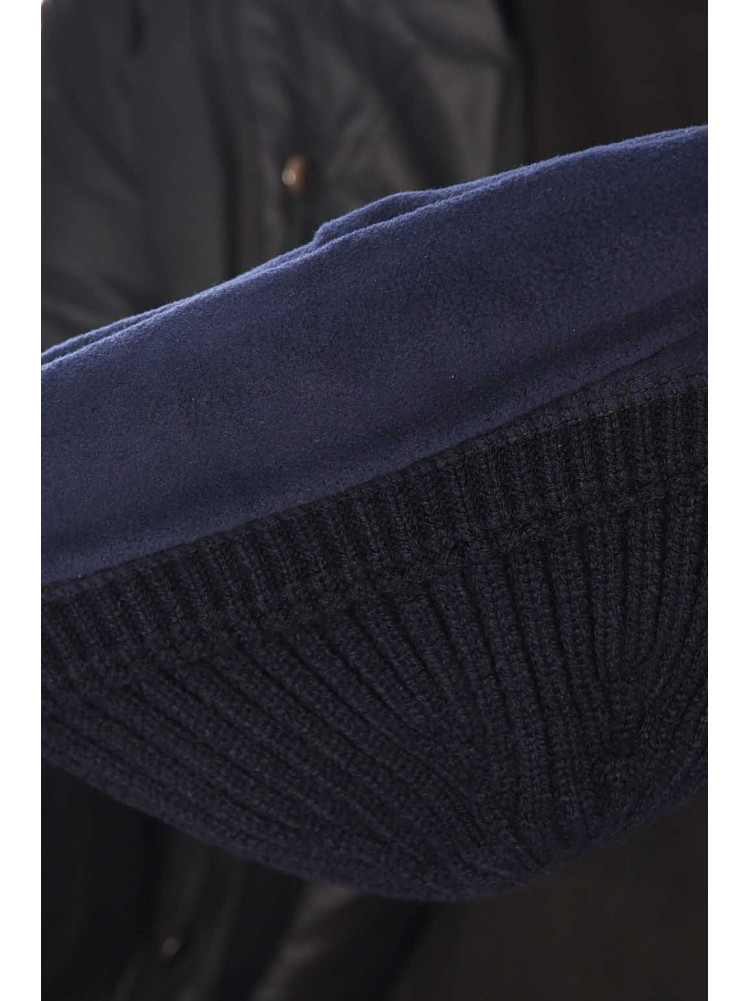 Шапка чоловіча на флісі темно-синього кольору 209366C