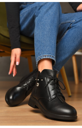 Черевики жіночі демісезонні чорного кольору 6621-3-1 209368C