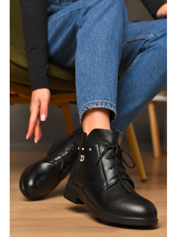 Черевики жіночі демісезонні чорного кольору 6621-3-1 209368C