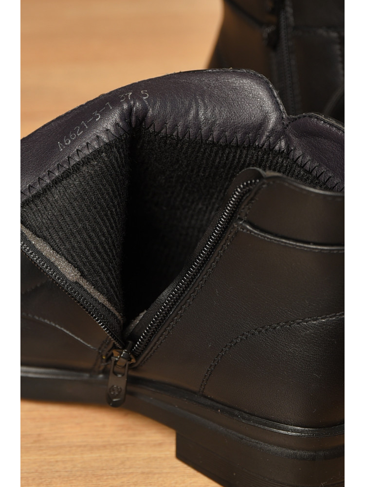 Черевики жіночі демісезонні чорного кольору 6621-3-1 209368C