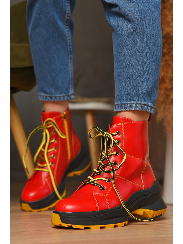 Черевики жіночі демісезонні червоного кольору KL85 В 209369C