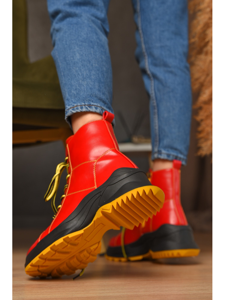 Черевики жіночі демісезонні червоного кольору KL85 В 209369C